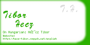 tibor hecz business card